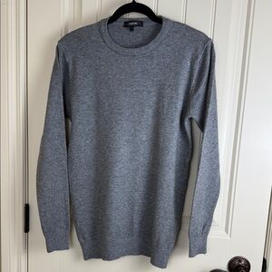 Near One Grey Crewneck Sweater Sz M Cotton Stretch Lightweight Classic Casual NW